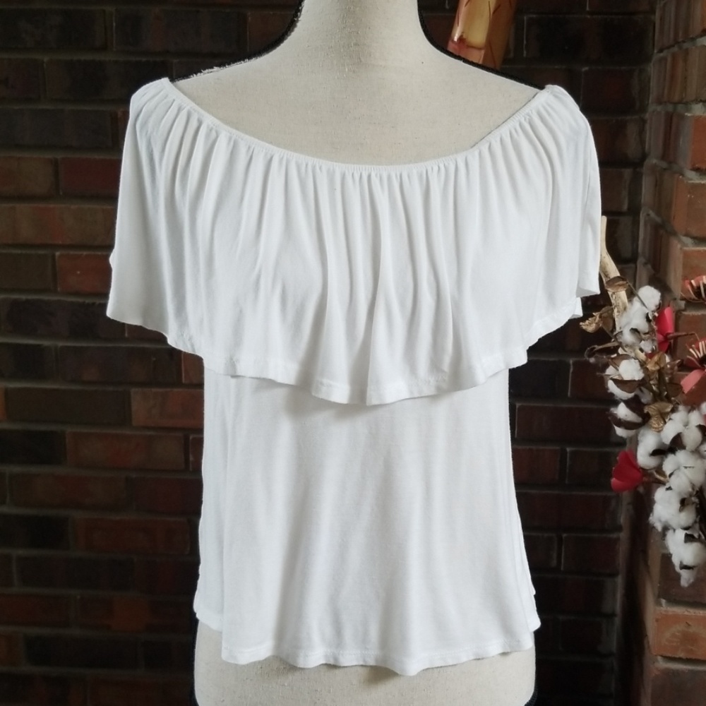 La Vie 89 Off the Shoulder Boho Style Top